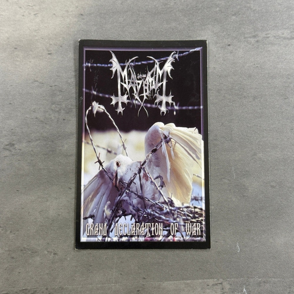 Mayhem Grand Declaration of War Promo Postcard 2000 Necropolis Black Metal EUC
